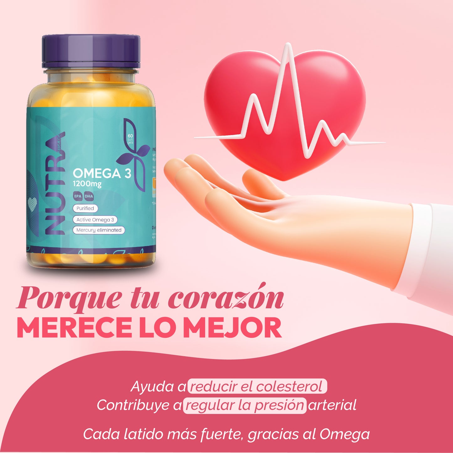 OMEGA 3 NUTRA - 1200 MG X 60 SOFGEL